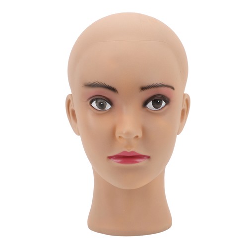 Cabeza de Maniquí PVC Modelo de Cabeza de Maniquí Calvo para Practicar Masaje Belleza Mak CHU - Imagen 15 de 22