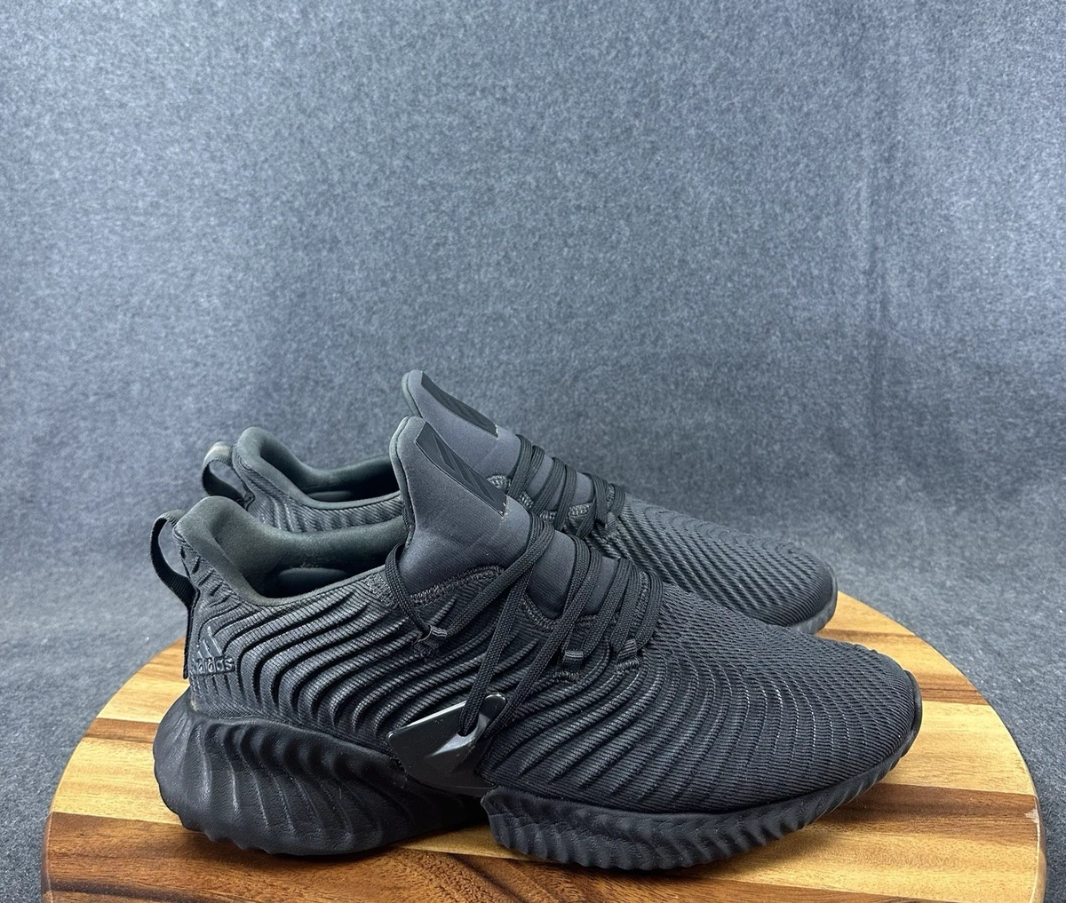adidas gazelle silver green womens Adidas Alphabounce Rc AQ0551 Mens Black Canvas Lace Up Athletic Runnin main image 0