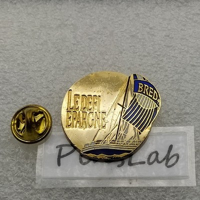 Pin's-BATEAU-BRED-Die Herausforderung Spar-Segelboot-Engagiert in Regatten-Double Six-P4F9
