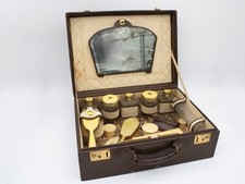 Vintage Travel Valise - Grooming / Toiletry / Vanity Suitcase