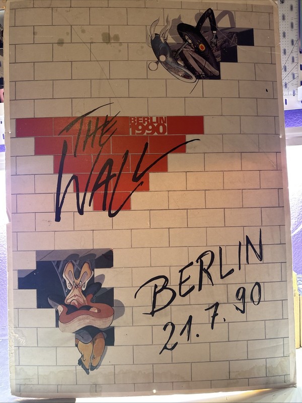 Rare Pink Floyd Berlin Wall & Marx Bros Mega Lot Framed Rock Comedy Collectibles