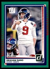 2025 Donruss Graham Gano Press Proofs Green New York Giants #230