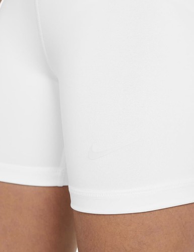 Size S - Nike Girls Pro Short, White/black 3” Tight Shorts, Compression Short - Picture 4 of 4