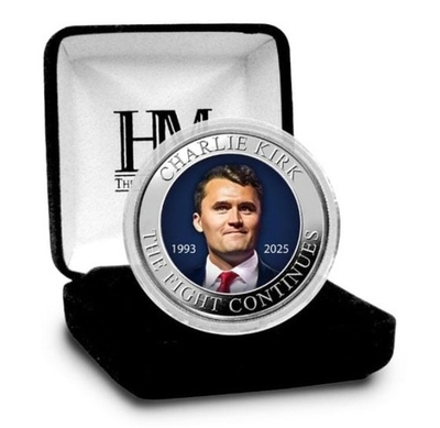 #ad Charlie Kirk Memorial Coin with Certificate 1 Troy Ounce .999 Silver $118.00
