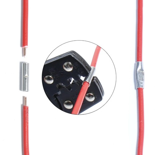 50 Stck. Verzinnte Kupfer Stoßverbinder, Crimpklemmen Kit für Drahtreparatur Zum Selbermachen - Bild 5 von 10
