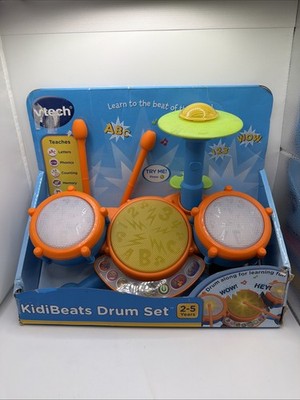 VTech KidiBeats Drum Set For Toddlers Kids NIB WORKS!
