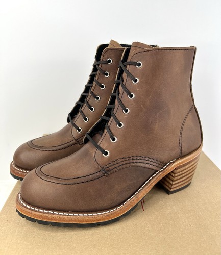 Red Wing Boots Clara Amber Harness Brown Leather Womens 6.5 B Lace Bootie New