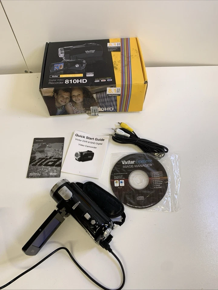 Vivitar Digital Video Recorder 810HD 8.1 Mega Pixels In Box With Wires & 8gb Sd - Image 4 of 4