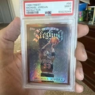 1996 TOPPS FINEST STERLING BRONZE REFRACTOR #50 MICHAEL JORDAN PSA 9 LOW POP!