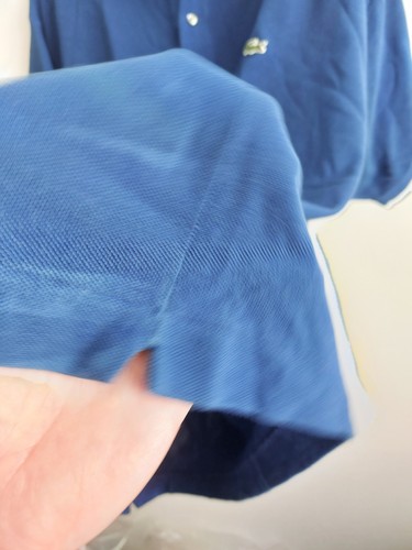 CAMISA POLO LACOSTE 4XL (TALLA 9) AZUL BUEN ESTADO USADA - Imagen 7 de 16