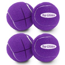 2 Pair Purple Walker Tennis Ball Glides Precut Replacement