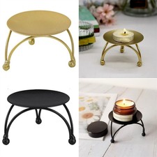 Nuovissimo portacandele camera da letto sala da pranzo metallo nero/oro antirugg