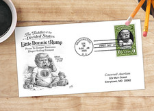 tRump the Toddler - Faux-FDC Cover - (Artistamp, Faux Postage, Cinderella)