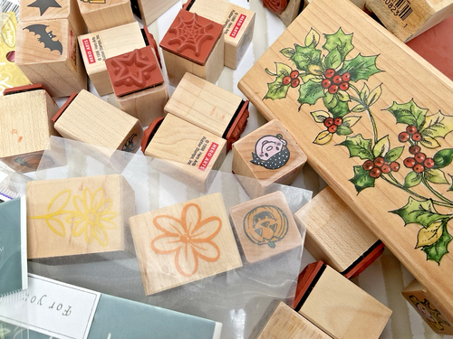 Großes Lot Gummistempel-Held-Stampin Up-Jolee Sticker-Prägepulver-Wiederverkauf - Bild 3 von 10