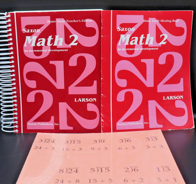 Saxon Math 2 Home Study Teachers Edition and Meeting Book Pre-Owned