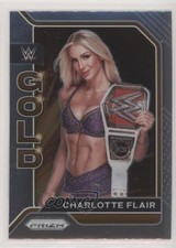 2022 Panini Prizm WWE WWE Gold Charlotte Flair #18 0b6q