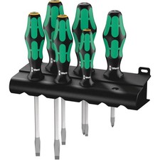 Wera 334/355 SK/6 pour l'atelier Jeu de tournevis 6 pièces vis à fente, vis