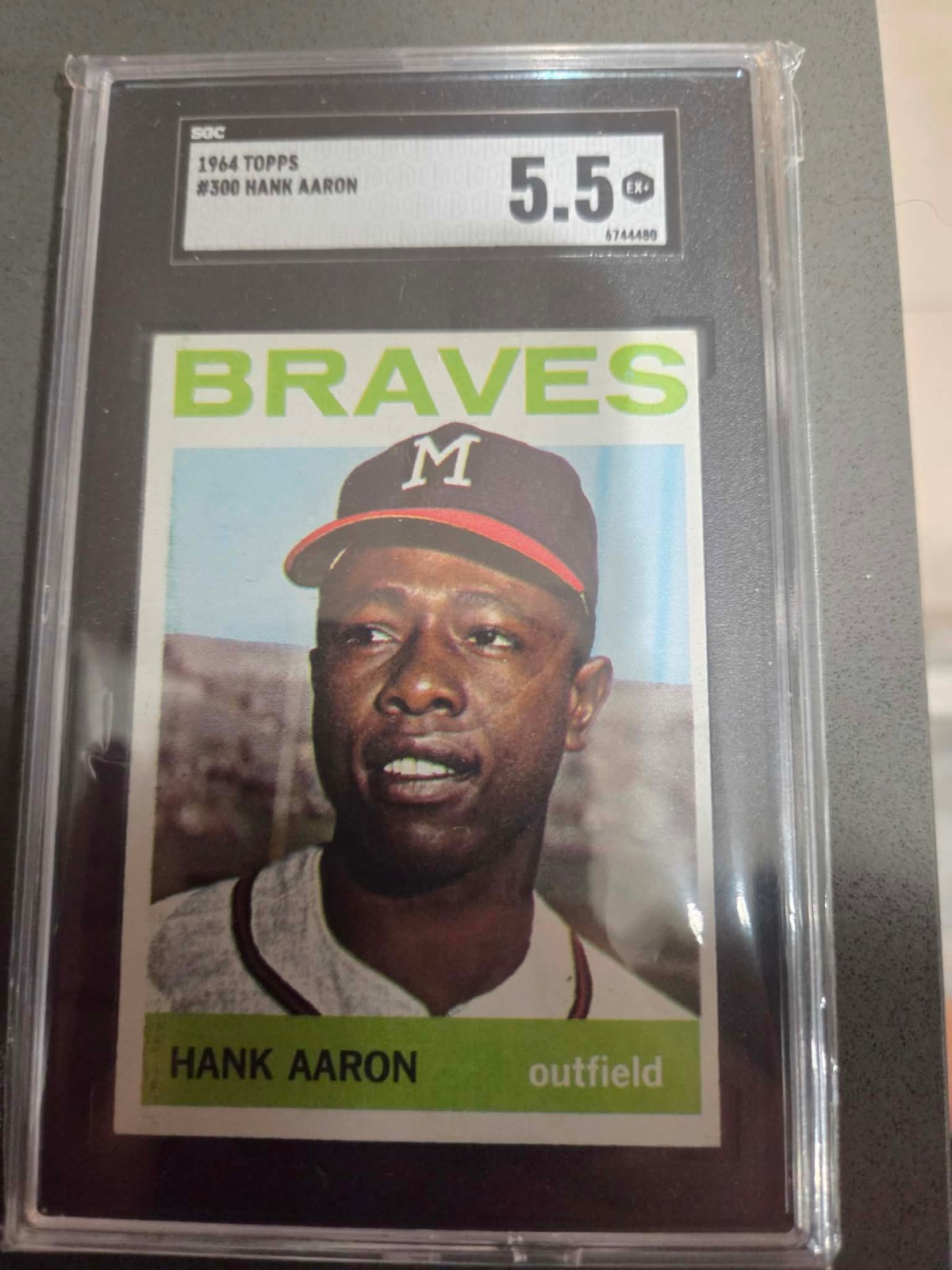 1964 Topps HANK AARON #300 SGC 5.5 EX+ Braves HOF