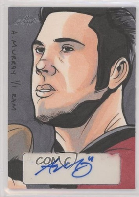 #ad 2014 Leaf Originals 1 1 Aaron Murray by Rich Molinelli Rookie Auto RC Sketch 1l2 $58.04