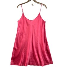 La Perla Large L Silk Nightgown Babydoll Slip Dress Chemise Pink Raspberry
