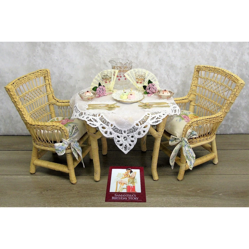 Juego de sillas de mesa y limonada American Girl Samantha Pleasant Company Foto 2 de 4
