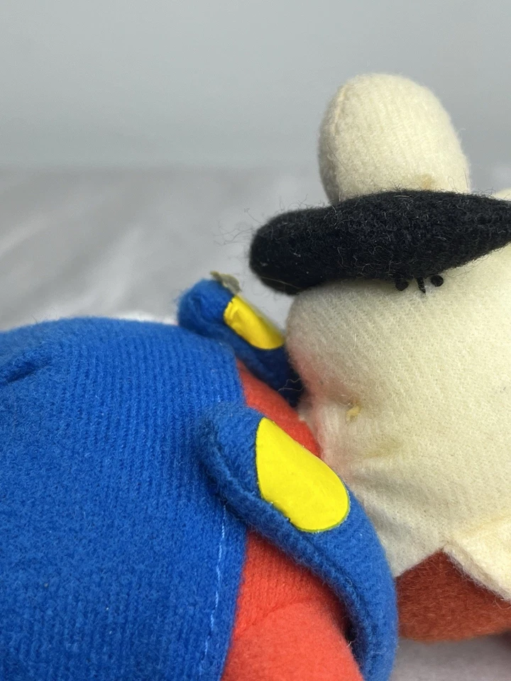 Peluche vintage KellyToy Nintendo Super Mario relleno 8” 2001 ojos azules peeling Foto 4 de 4