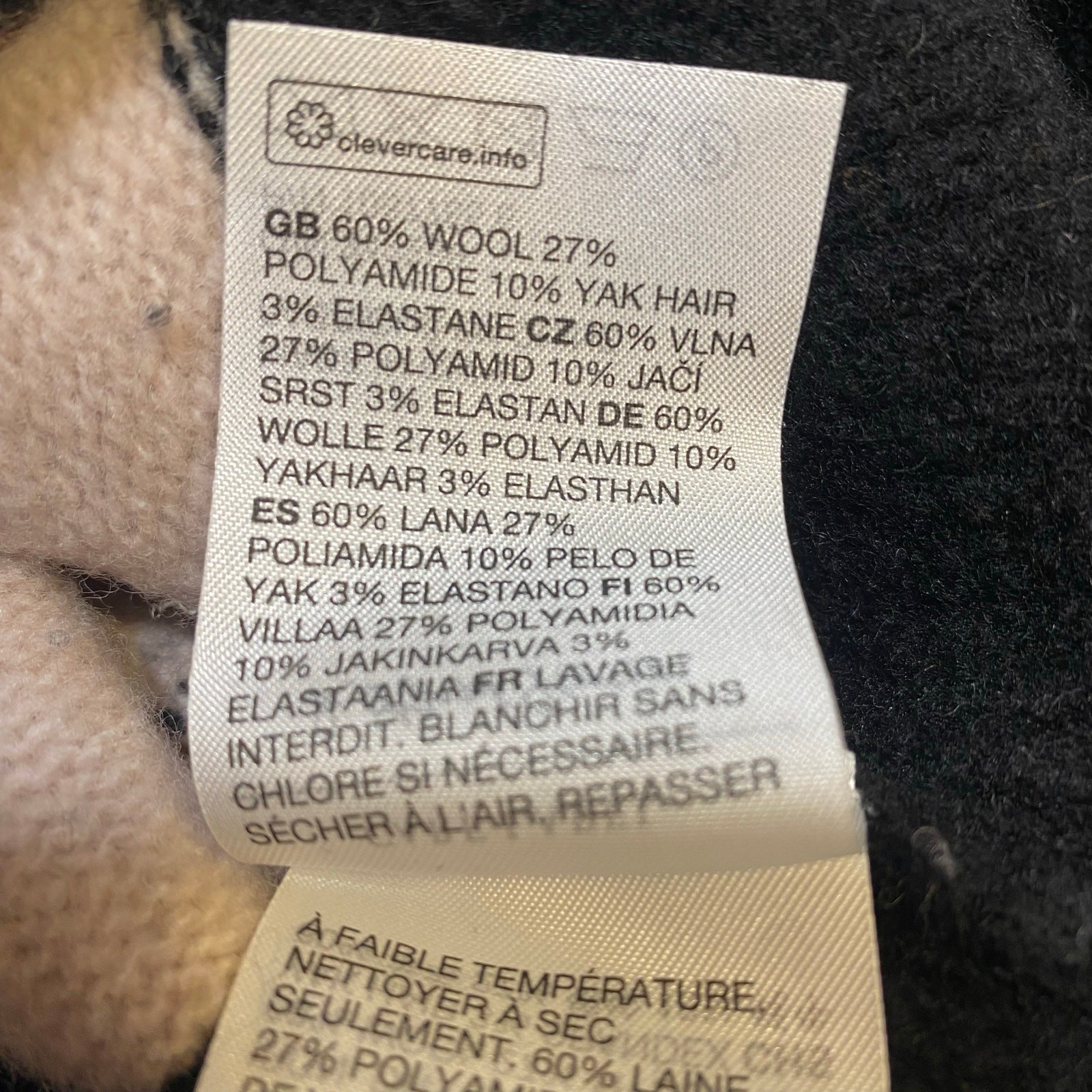 And Other Stories Stockholm Atelier Womens Small Black Wool Yak Hair Sweater image 7