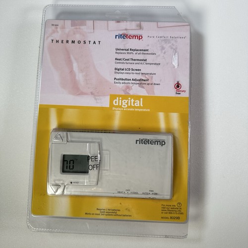 TERMOSTATO RITE TEMP HEAT/COOL MODELLO 8029B nuovo scatola aperta condizioni