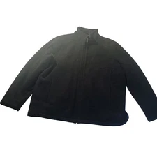 Perry Ellis Portfolio Wool Cashmere Stand Collar Zip Jacket XL Quiet Luxury