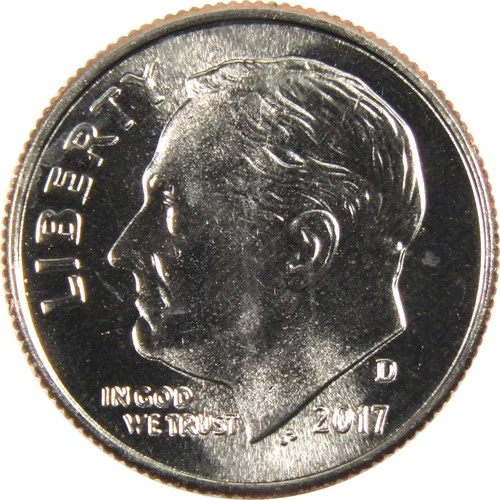 2017 D Roosevelt Dime BU Uncirculated Clad 10c Coin