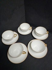 10 pc Thomas Sevres Bavaria Fine Porcelain Antique Tea Cups w /Saucers