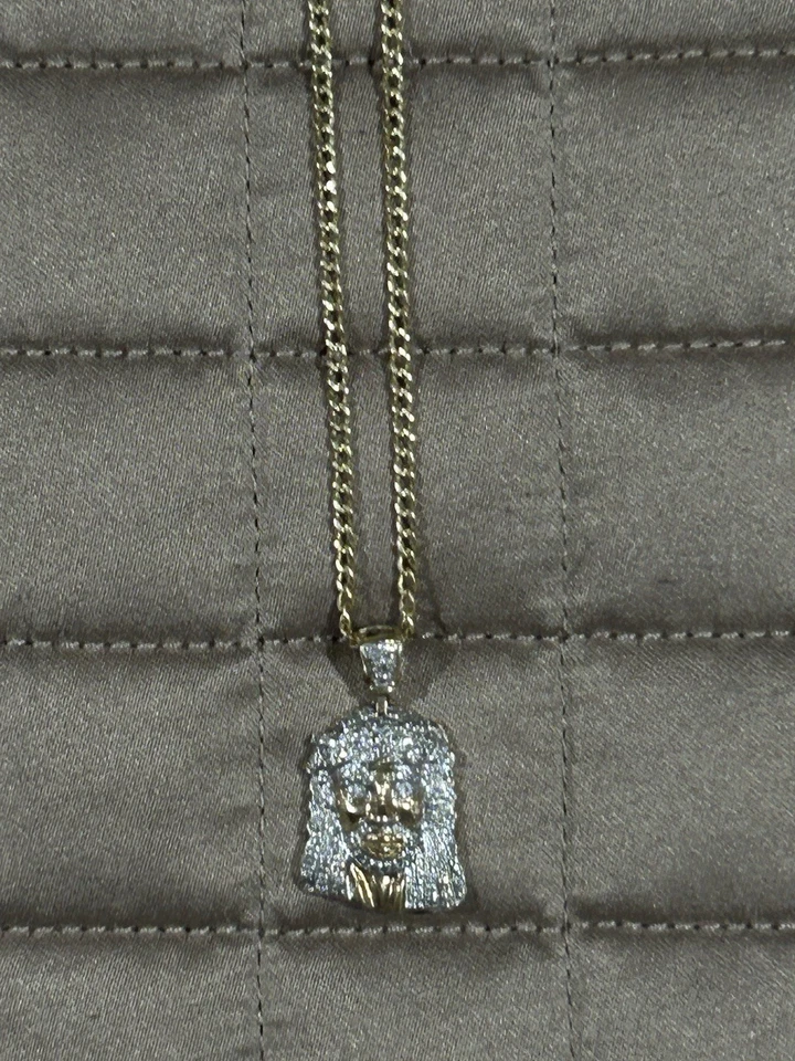 10k chain & pendant - Image 2 of 4