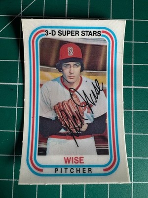 1976 KELLOGG'S 3-D #35  Rick Wise  BOSTON RED SOX  ( No Cracks )
