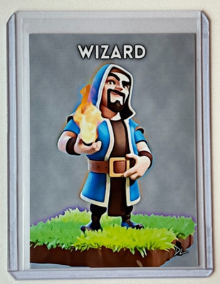 Wizard Limited Edition Artist Signed ''Clash Of Clans'' Trading Card 1/10
