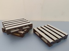 100pz  Assortimento bar sottobicchieri in legno a forma di mini pallet