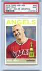 2013 Topps Heritage MIKE TROUT Color Swap Variation SP 430 PSA 9 MINT Rookie Cup