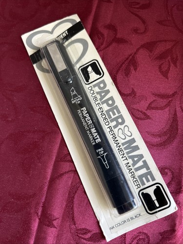 Vintage 1985 Paper Mate Double-ended Permanent Marker NOS Made In Japan Gilette - Bild 1 von 7