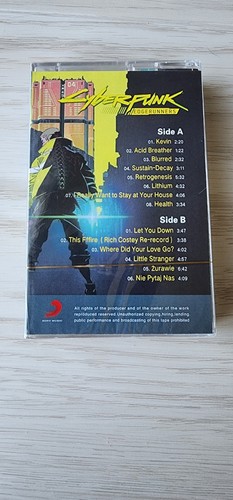 Cyberpunk 2077 Edgerunners Collectors Edition Cassette Tape Anime Tracks - Picture 2 of 2