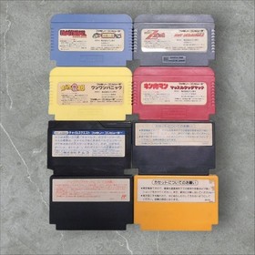 Famicom 8-Game Lot: Kinnikuman, Hi-Ryu no Ken 2, Obake no Q-tarou, etc.