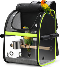 Bird Carrier Backpack, Parrots Bird Backpack with Visible Window, Adjustable Hei