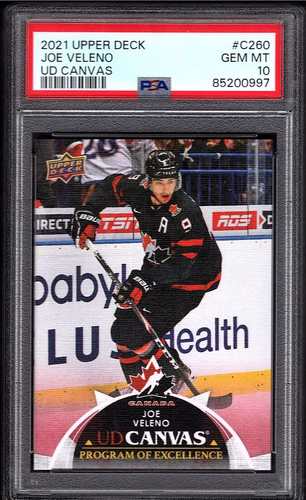 JOE VELENO 2021-22 Upper Deck Rookie UD Canvas Program of Excellence PSA 10 POE