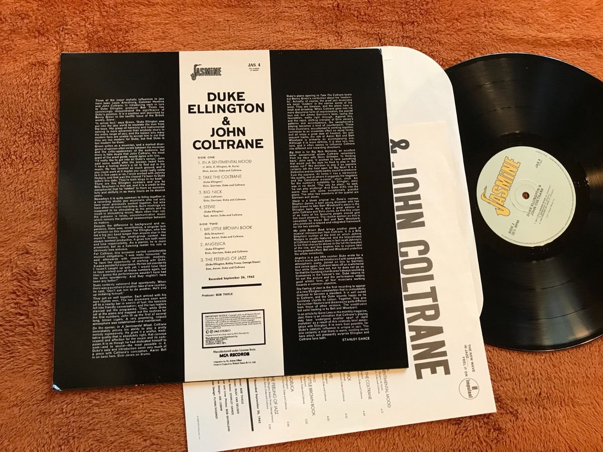 JOHN COLTRANE & DUKE ELLINGTON LP jasmine uk mca39103 '88