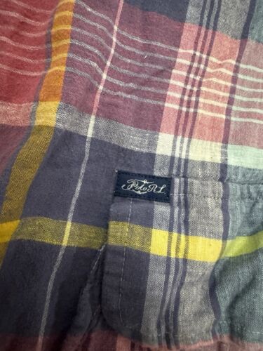 Polo Ralph Lauren Plaid Indian Madras Hoodie Womens M Lightweight Preppy Pink - Picture 2 of 6
