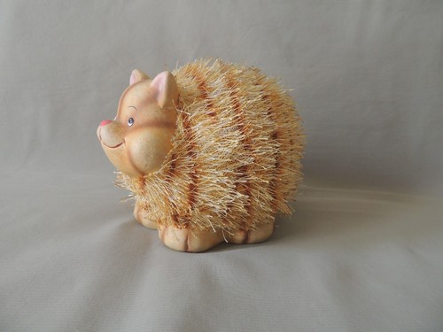 Ceramic cat money box with hairs - Picture 4 of 8