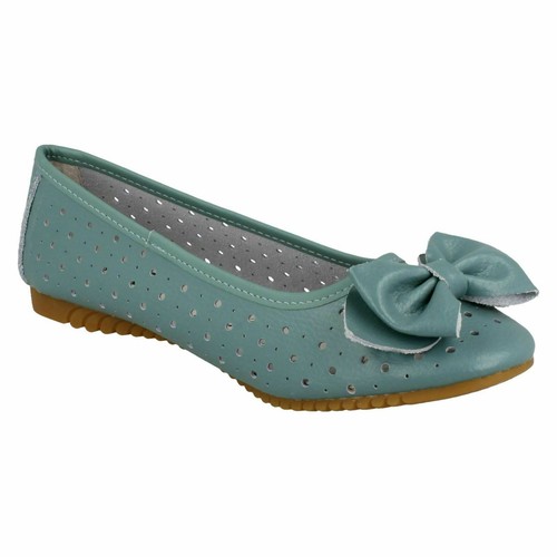 Damas F80207 Zapatos de Bailarina Planos sin Cordones por Down To Earth Precio de venta £22.99 - Imagen 16 de 17