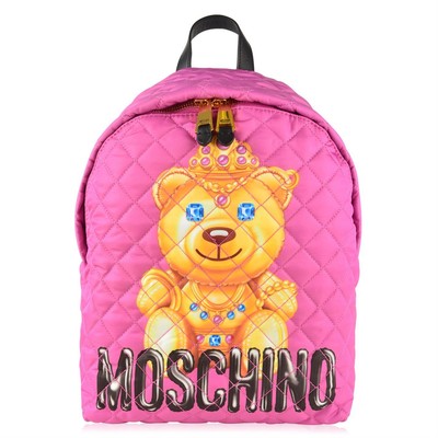 moschino pink backpack