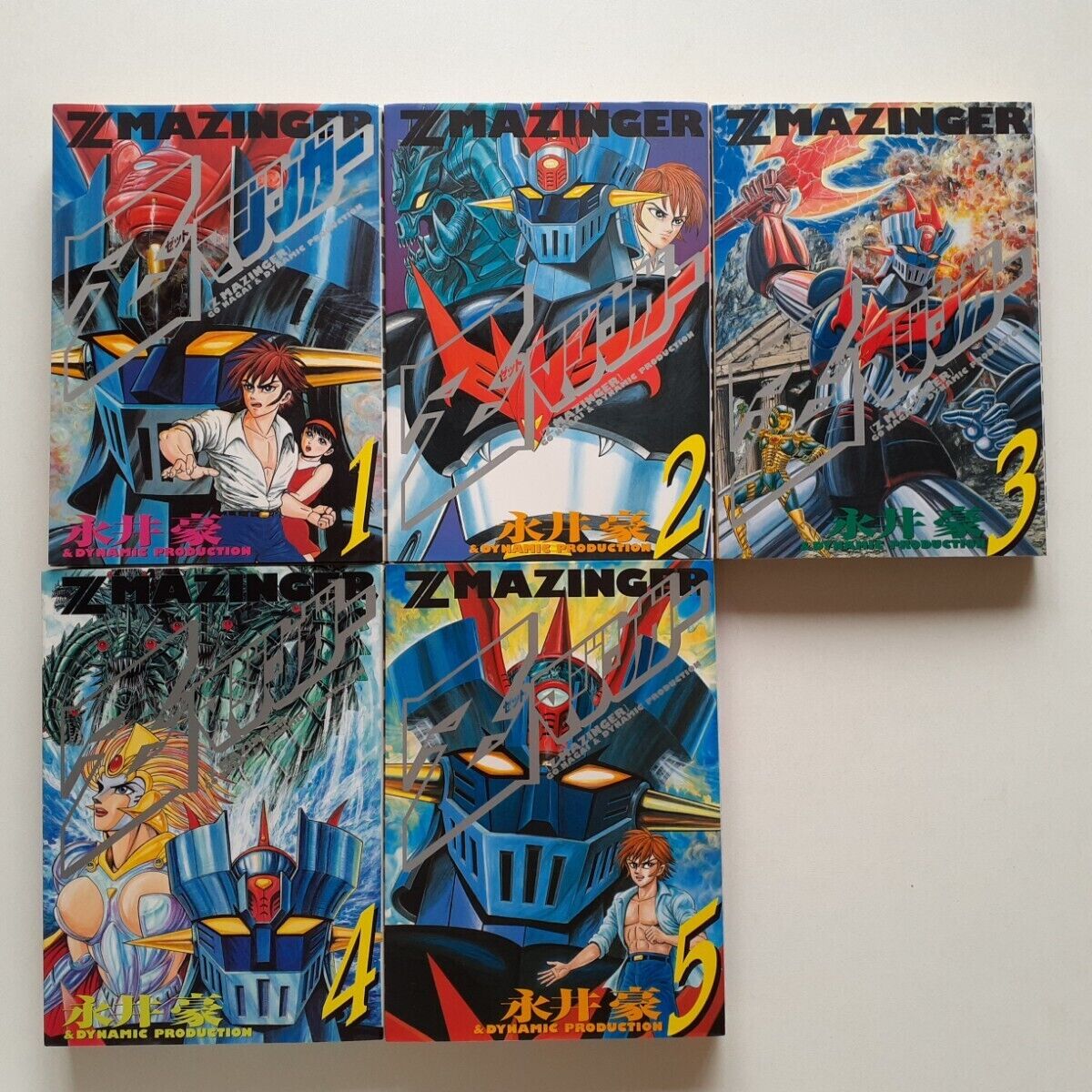 Z MAZINGER Vol.1-5 Complete Set Japanese Manga Comics Go Z MAZINGER Vol.1-5 Complete Set Japanese Manga Comics Go