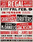 The Drifters - The Shirelles - 1962 Vintage Music Poster