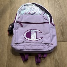 NEW Champion Backpack Lilac Large Laptop Pocket Bottle Pocket Front Zip Pocket