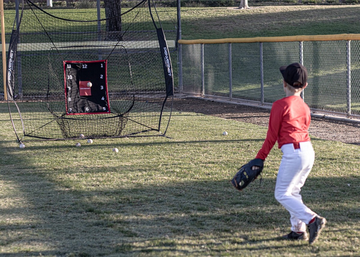 Numbered Pitching Pad PowerNet & 7x7 Practice Net Bundle - Baseball ...